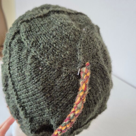 Lost Horizons 100% Wool Fleece Line Knit Fair Isle Winter Beanie Womens One Size - Picture 7 of 12